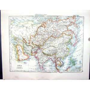   Map 1906 Asia Philippine Arabia India Tibet Physical Asia Home