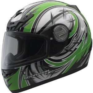  Scorpion EXO 400 Sting Full Face Helmet Small  Green 