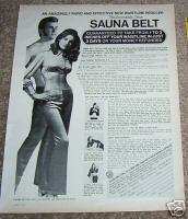 1970 ad Sauna exercise Belt waist reducer sexy man girl  