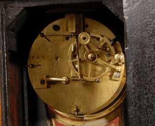 ANTIQUE FRENCH BOUDOIR CLOCK KINGWOOD ORMOLU CUPID 1860  