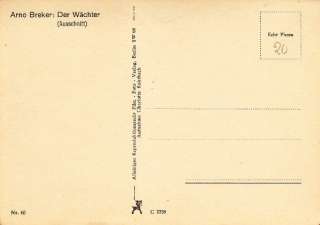 DER WACHTER by ARNO BREKER   ORIGINAL WW2 GERMAN SCULPTURE ART 