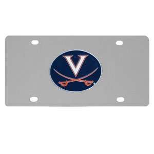   Stainless Steel License Plate   Virginia Cavaliers: Sports & Outdoors