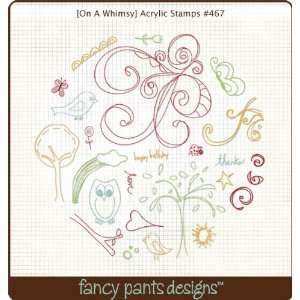  On A Whimsy Clear Acrylic Circle Stamps 10X10 
