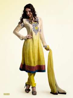 Embroidery Bollywood Indian Pakistan Salwar Kameez Unstitch Dress 