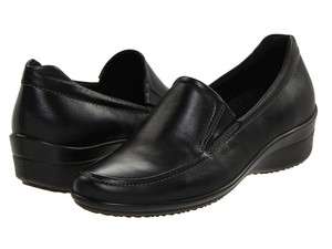 ECCO Corse Leather Slip On/Wedge Womens Shoes Black 212043 All Sizes 
