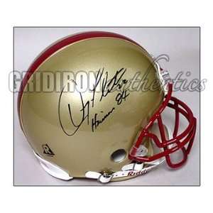  Signed Doug Flutie Helmet   Authentic