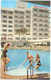 FL   Miami Beach, Barcelona Hotel, c.1960 POSTCARD  