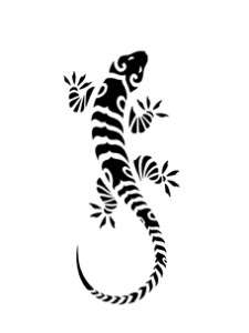lizard stencil for Airbrush Tattoo craft Art 514  