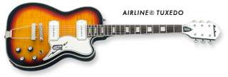 Eastwood Airline Tuxedo Guitar Barney Kessel SUNBURST Free Shipping 