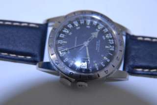 Vintage Glycine Airman Pilots Automatic Watch Excellent Running Cond 