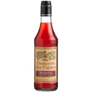 Domaine Des Vignes Raspberry Red Wine Vinegar, 16.9 Ounce Glass Bottle 