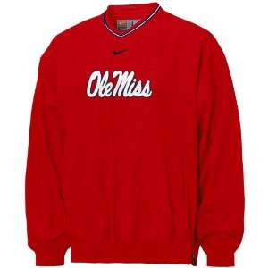  Nike Mississippi Rebels Red Classic Logo Windshirt Sports 