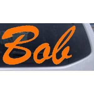 Bob Car Window Wall Laptop Decal Sticker    Orange 12in X 6.4in