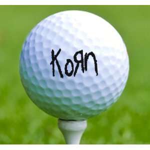  3 x Rock n Roll Golf Balls Korn: Musical Instruments