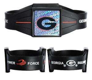 Georgia Bulldogs Power Force Silicone Ion Wrist Band (NEW) Bracelet 