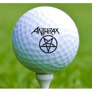  3 x Rock n Roll Golf Balls Anthrax: Musical Instruments