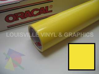 Roll 24 X 10yd Brimstone Yellow Oracal 751 Pro Cast  