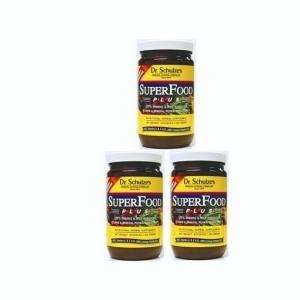  (3) Bottles of DR. Schulzes Superfood PLUS Organic Green 