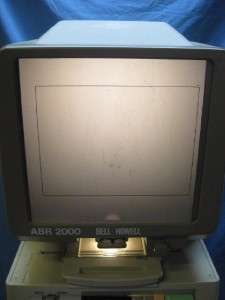 Bell & Howell ABR 2000 Microfiche Reader Viewer Printer  
