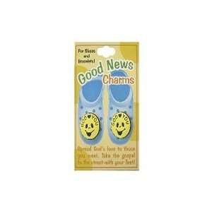  God Loves You Smile Good News Shoe Charms Pack of 12 Pet 