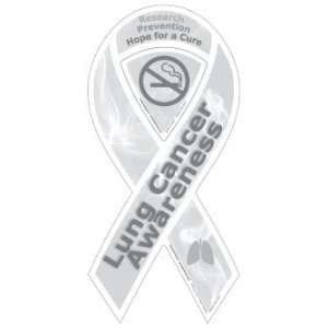 Lung Cancer Awareness 2 in 1 Ribbon Magnet