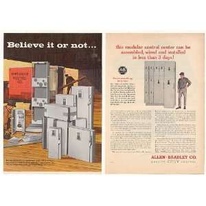  1967 Allen Bradley Modular Control Center 2 Page Print Ad 