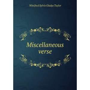  Miscellaneous verse Winifred Sylvia Gladys Taylor Books