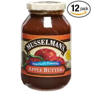 Musselmans Apple Butter, 17 Ounce Glass Jars (Pack of 12)  