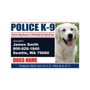 POLICE K9 Dog ID Badge Bundle   1 Handlers Custom ID Badge   1 Dogs 