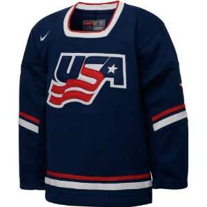 United States Hockey Youth Blue Nike Replica Jersey 