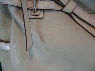 COACH PUTTY WHITE PINNACLE LEATHER ALLIE TOTE  