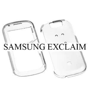  SAMSUNG EXCLAIM M550 CLEAR TRANSPARENT HARD CASE COVER 
