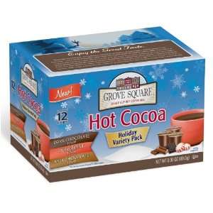 Grove Square Hot Cocoa Cups Variety Pack, Single Serve Cup for Keurig 