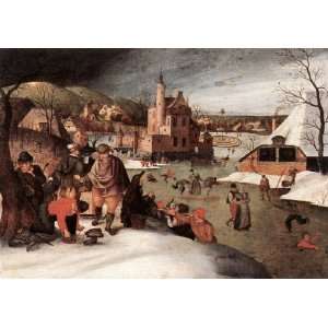   painting name Winter on the River, By Goyen Jan van