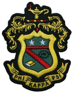 Phi Kappa Psi   4 Embroidered Patch   2 Pack  