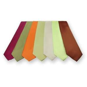  WHOLESALE 7 Solid Color Neckties   Food Collection 