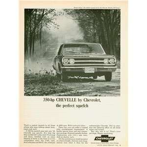  1965 Advertisement 350 Horse Power Chevrolet Chevelle 