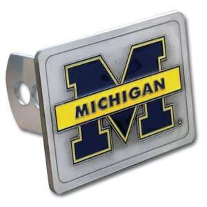  Michigan Wolverines Pewter Trailer Hitch Cover