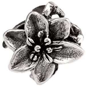 Authentic SilveRado Exotic Flower Bead Sterling fits European Charm 