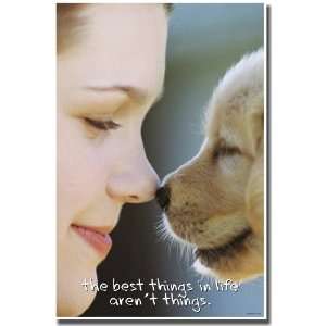   Things   Girl & Puppy   Classroom Motivational Poster