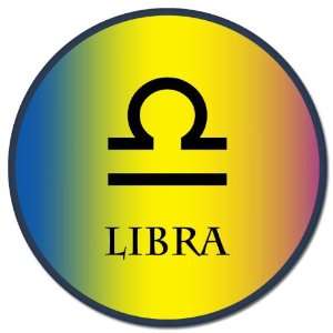  Libra Zodiac Sign car bumper sticker 4 x 4 Automotive