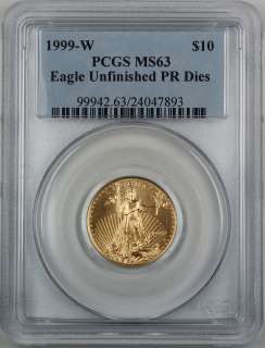 1999 W $10 American Gold Eagle, PCGS MS 63 Emergency Issue *Better 
