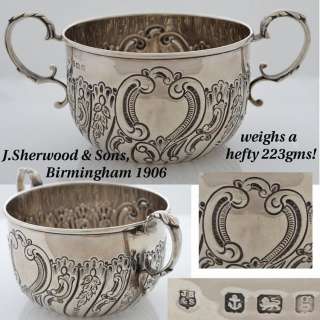 Antique sterling silver heavy sugar bowl basin not scrap solid 925 