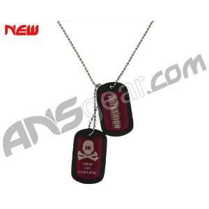 HK Army Dog Tags   Red