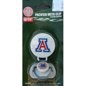  Arizona Wildcats Pacifier with Clip Baby