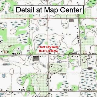  USGS Topographic Quadrangle Map   Plant City West, Florida 