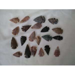  Arrowhead Collection 20 Flint Stone Points Everything 