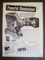 1949 AMPRO Model 30 A Slide projector Camera print ad  