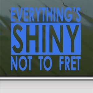  Everything Shiny Firefly Serenity Blue Decal Car Blue 