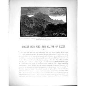  Palestine 1881 Mount Hor Death Aaron Rock Tombs Petra